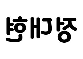 KPOP idol B.A.P  대현 (Jung Dae-hyun, Daehyun) Printable Hangul name fan sign & fan board resources Reversed
