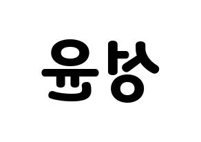 KPOP idol Golden Child  Y (Choi Sung-yun, Y) Printable Hangul name fan sign & fan board resources Reversed