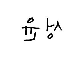 KPOP idol Golden Child  Y (Choi Sung-yun, Y) Printable Hangul name fan sign, fanboard resources for LED Reversed