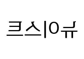 KPOP idol NU'EST Printable Hangul fan sign, fanboard resources for LED Reversed