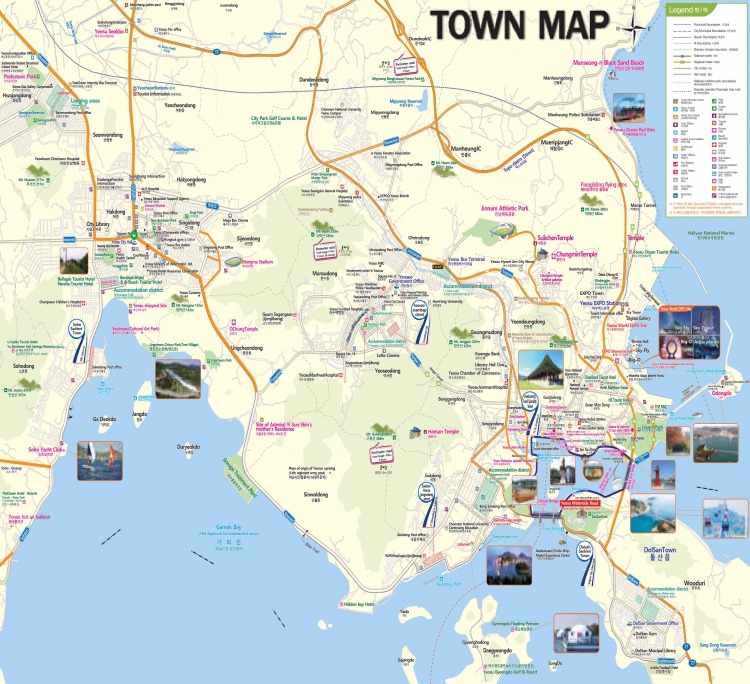 Yeosu town map