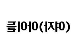 KPOP idol (G)I-DLE Printable Hangul fan sign, fanboard resources for light sticks Reversed