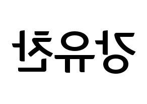 KPOP idol A.C.E  찬 (Kang Yu-chan, Chan) Printable Hangul name fan sign, fanboard resources for concert Reversed