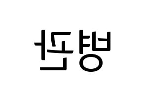 KPOP idol A.C.E  김병관 (Kim Byeong-kwan, Kim Byeongkwan) Printable Hangul name fan sign, fanboard resources for light sticks Reversed