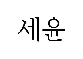 KPOP idol A.C.E  와우 (Kim Se-hyoon, Wow) Printable Hangul name fan sign & fan board resources Normal