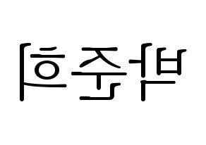 KPOP idol A.C.E  준 (Park Jun-hee, Jun) Printable Hangul name fan sign & fan board resources Reversed