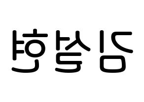 KPOP idol AOA  설현 (Kim Seol-hyun, Seolhyun) Printable Hangul name Fansign Fanboard resources for concert Reversed