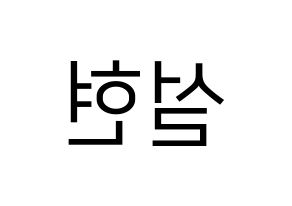 KPOP idol AOA  설현 (Kim Seol-hyun, Seolhyun) Printable Hangul name fan sign, fanboard resources for LED Reversed