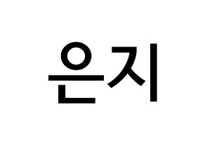 KPOP idol Apink  정은지 (Jung Eun-ji, Jung Eun-ji) Printable Hangul name Fansign Fanboard resources for concert Normal