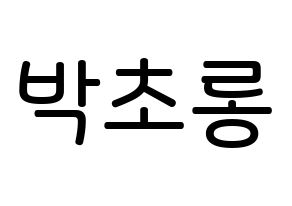 KPOP idol Apink  박초롱 (Park Cho-rong, Park Cho-rong) Printable Hangul name Fansign Fanboard resources for concert Normal