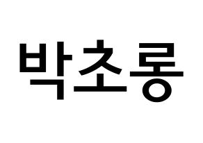 KPOP idol Apink  박초롱 (Park Cho-rong, Park Cho-rong) Printable Hangul name Fansign Fanboard resources for concert Normal