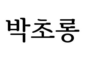 KPOP idol Apink  박초롱 (Park Cho-rong, Park Cho-rong) Printable Hangul name fan sign, fanboard resources for LED Normal
