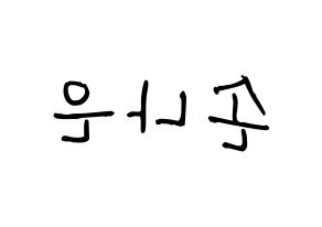 KPOP idol Apink  손나은 (Son Na-eun, Son Na-eun) Printable Hangul name fan sign, fanboard resources for light sticks Reversed