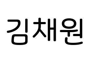 KPOP idol APRIL  김채원 (Kim Chae-won, Chaewon) Printable Hangul name Fansign Fanboard resources for concert Normal