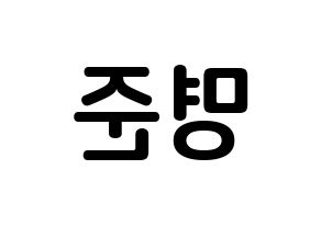 KPOP idol ASTRO  MJ (Kim Myung-jun, MJ) Printable Hangul name fan sign, fanboard resources for concert Reversed