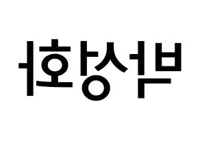 KPOP idol ATEEZ  성화 (Park Seong-hwa, Hongjoong) Printable Hangul name Fansign Fanboard resources for concert Reversed