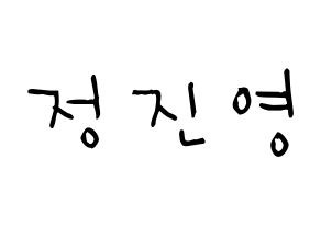 KPOP idol B1A4  진영 (Jeong Jin-yeong, Jinyoung ) Printable Hangul name Fansign Fanboard resources for concert Normal