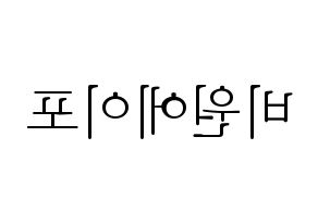 KPOP idol B1A4 Printable Hangul fan sign & concert board resources Reversed