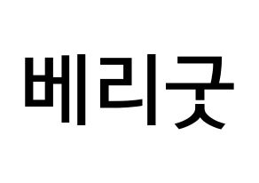 KPOP idol Berry Good Printable Hangul Fansign Fanboard resources Normal