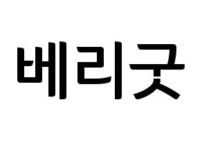 KPOP idol Berry Good Printable Hangul fan sign & fan board resources Normal