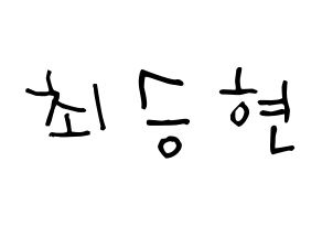 KPOP idol BIGBANG  탑 (Choi Seung-hyun, T.O.P) Printable Hangul name Fansign Fanboard resources for concert Normal