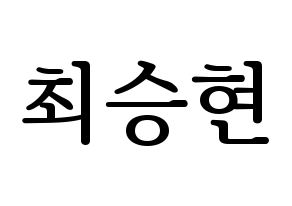 KPOP idol BIGBANG  탑 (Choi Seung-hyun, T.O.P) Printable Hangul name fan sign, fanboard resources for LED Normal