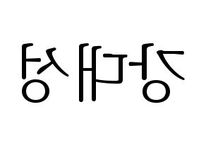 KPOP idol BIGBANG  대성 (Kang Dae-sung, Daesung) Printable Hangul name fan sign & fan board resources Reversed