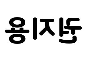 KPOP idol BIGBANG  지드래곤 (Kwon Ji-yong, G-DRAGON) Printable Hangul name fan sign & fan board resources Reversed