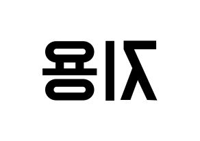 KPOP idol BIGBANG  지드래곤 (Kwon Ji-yong, G-DRAGON) Printable Hangul name fan sign, fanboard resources for light sticks Reversed