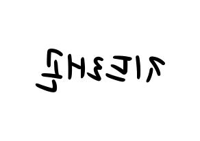 KPOP idol BIGBANG  지드래곤 (Kwon Ji-yong, G-DRAGON) Printable Hangul name fan sign, fanboard resources for LED Reversed