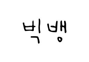 KPOP idol BIGBANG Printable Hangul fan sign, concert board resources for LED Normal