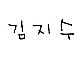 KPOP idol Black Pink  지수 (Kim Ji-soo, Jisoo) Printable Hangul name Fansign Fanboard resources for concert Normal