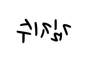 KPOP idol Black Pink  지수 (Kim Ji-soo, Jisoo) Printable Hangul name fan sign, fanboard resources for LED Reversed