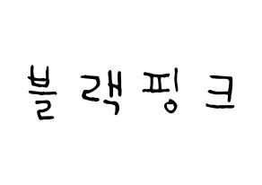 KPOP idol Black Pink Printable Hangul Fansign Fanboard resources Normal