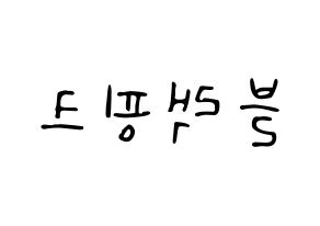 KPOP idol Black Pink Printable Hangul fan sign, concert board resources for LED Reversed