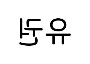 KPOP idol Block B  유권 (Kim Yu-kwon, U-KWON) Printable Hangul name Fansign Fanboard resources for concert Reversed