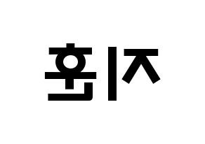 KPOP idol Block B  피오 (Pyo Ji-hoon, P.O) Printable Hangul name fan sign & fan board resources Reversed