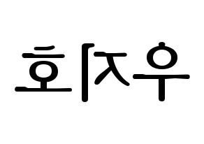 KPOP idol Block B  지코 (Woo Ji-ho, ZICO) Printable Hangul name fan sign, fanboard resources for LED Reversed