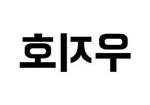 KPOP idol Block B  지코 (Woo Ji-ho, ZICO) Printable Hangul name fan sign, fanboard resources for concert Reversed