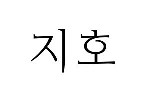 KPOP idol Block B  지코 (Woo Ji-ho, ZICO) Printable Hangul name fan sign & fan board resources Normal