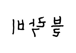 KPOP idol Block B Printable Hangul fan sign & fan board resources Reversed