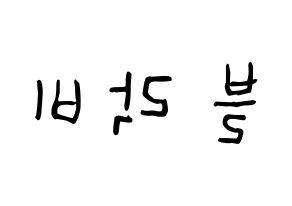 KPOP idol Block B Printable Hangul Fansign Fanboard resources Reversed