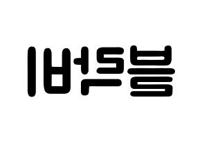 KPOP idol Block B Printable Hangul fan sign & concert board resources Reversed