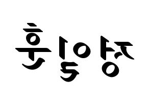 KPOP idol BTOB  일훈 (Jung Il-hoon, Ilhoon) Printable Hangul name fan sign, fanboard resources for LED Reversed