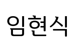 KPOP idol BTOB  현식 (Lim Hyun-sik, Hyunsik) Printable Hangul name fan sign, fanboard resources for LED Normal