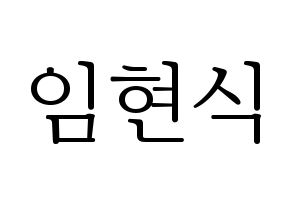 KPOP idol BTOB  현식 (Lim Hyun-sik, Hyunsik) Printable Hangul name fan sign & fan board resources Normal