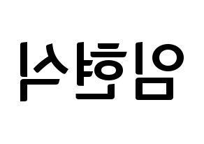 KPOP idol BTOB  현식 (Lim Hyun-sik, Hyunsik) Printable Hangul name fan sign, fanboard resources for concert Reversed