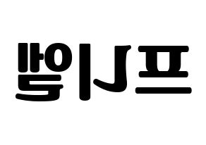KPOP idol BTOB  프니엘 (Shin Dong-geun, Peniel) Printable Hangul name fan sign, fanboard resources for light sticks Reversed