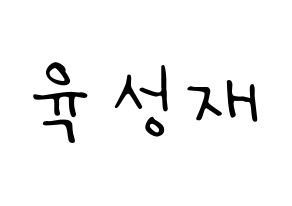 KPOP idol BTOB  성재 (Yook Sung-jae, Sungjae) Printable Hangul name fan sign, fanboard resources for LED Normal
