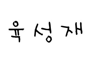KPOP idol BTOB  성재 (Yook Sung-jae, Sungjae) Printable Hangul name Fansign Fanboard resources for concert Normal